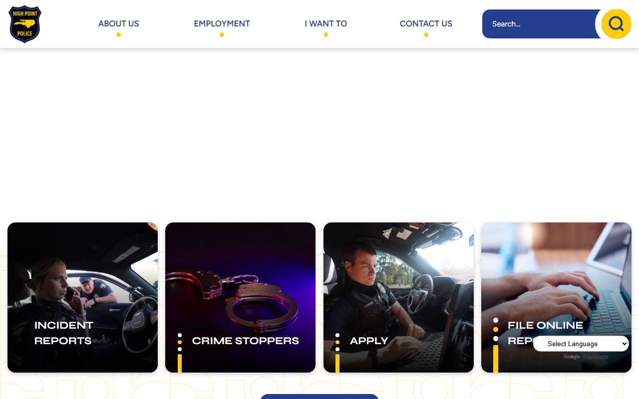 High Point Police Department bench warrant information