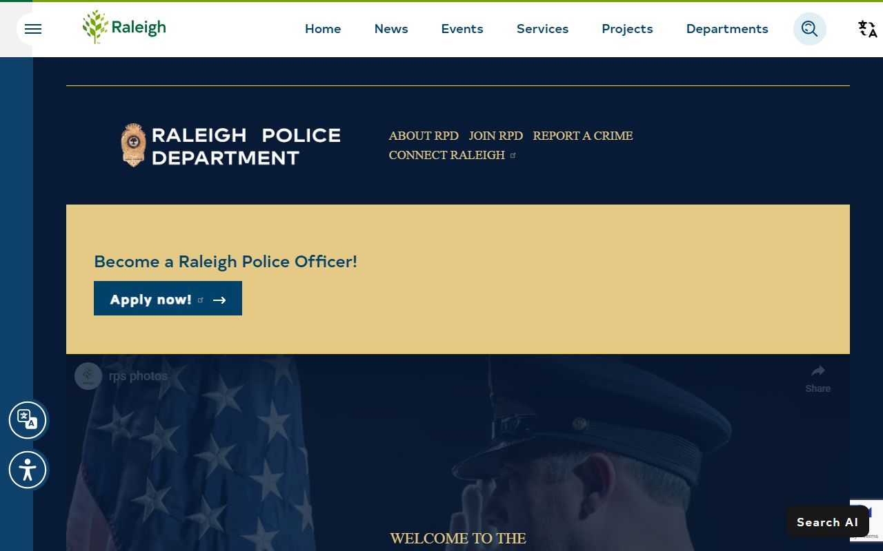 Raleigh Police Department bench warrant records