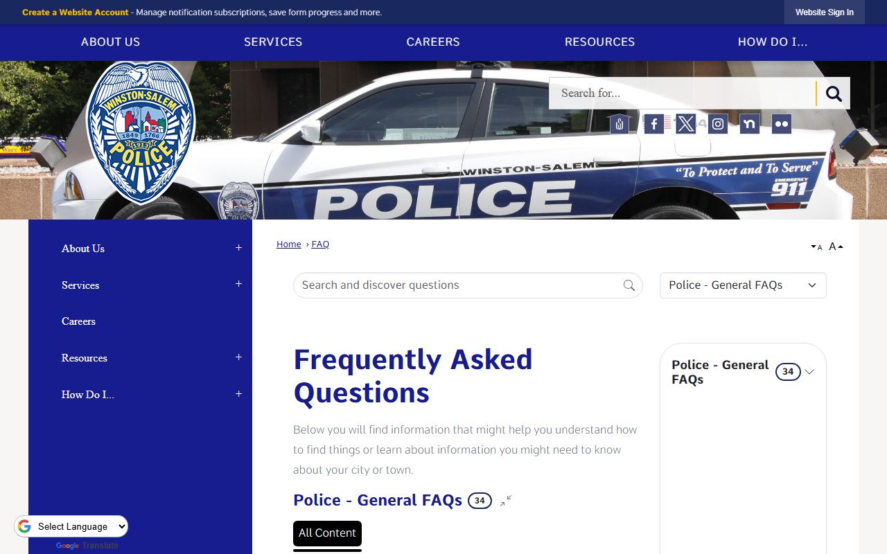 Winston-Salem Police Department bench warrant records