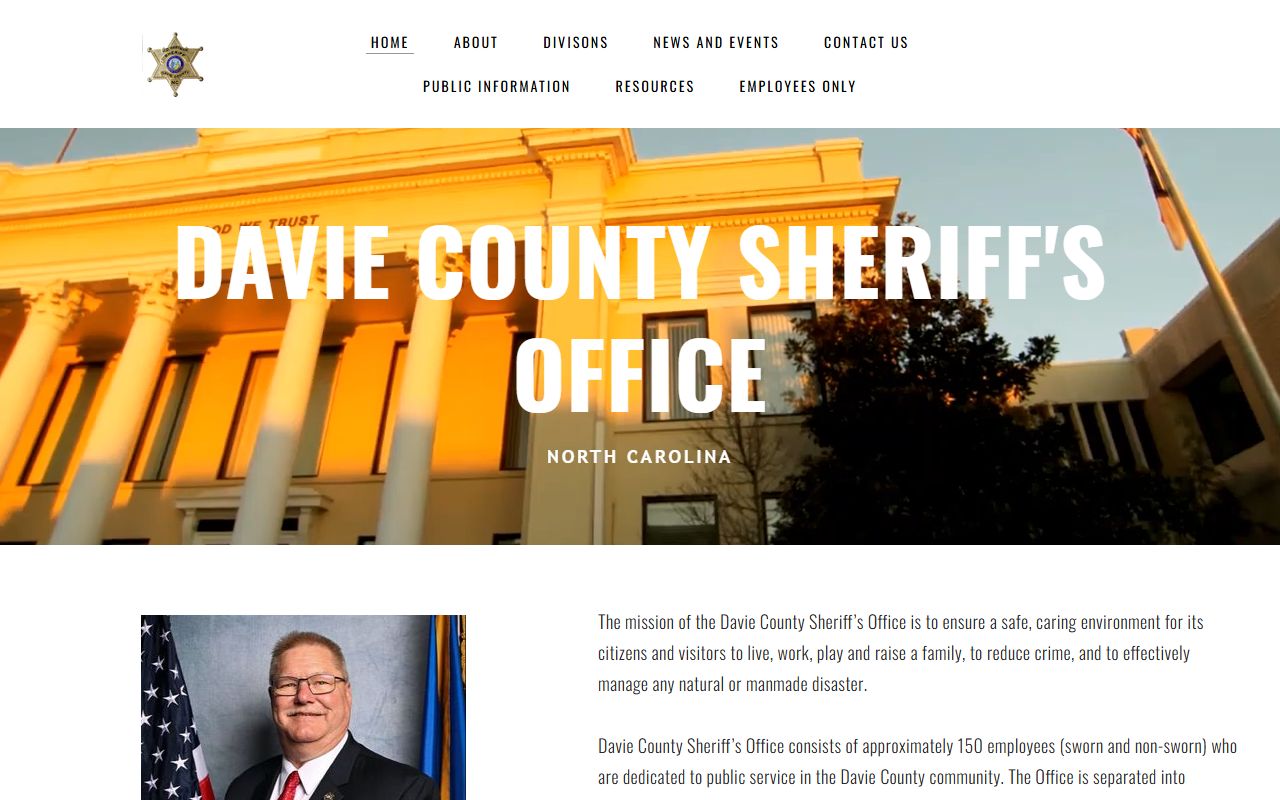 Davie County Sheriff's Office bench warrants contact information in Mocksville North Carolina