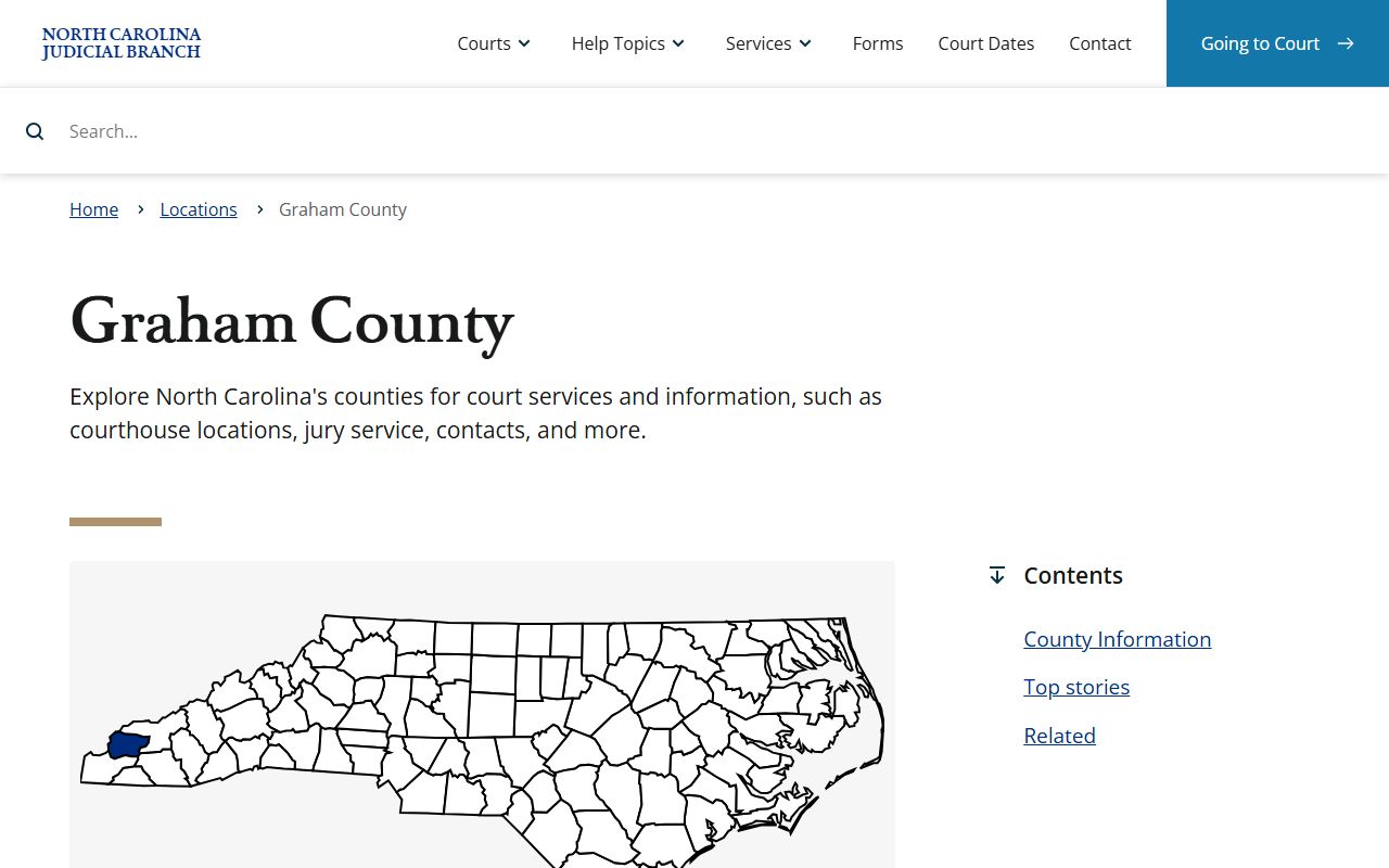 Graham County court information for bench warrant searches in Robbinsville North Carolina