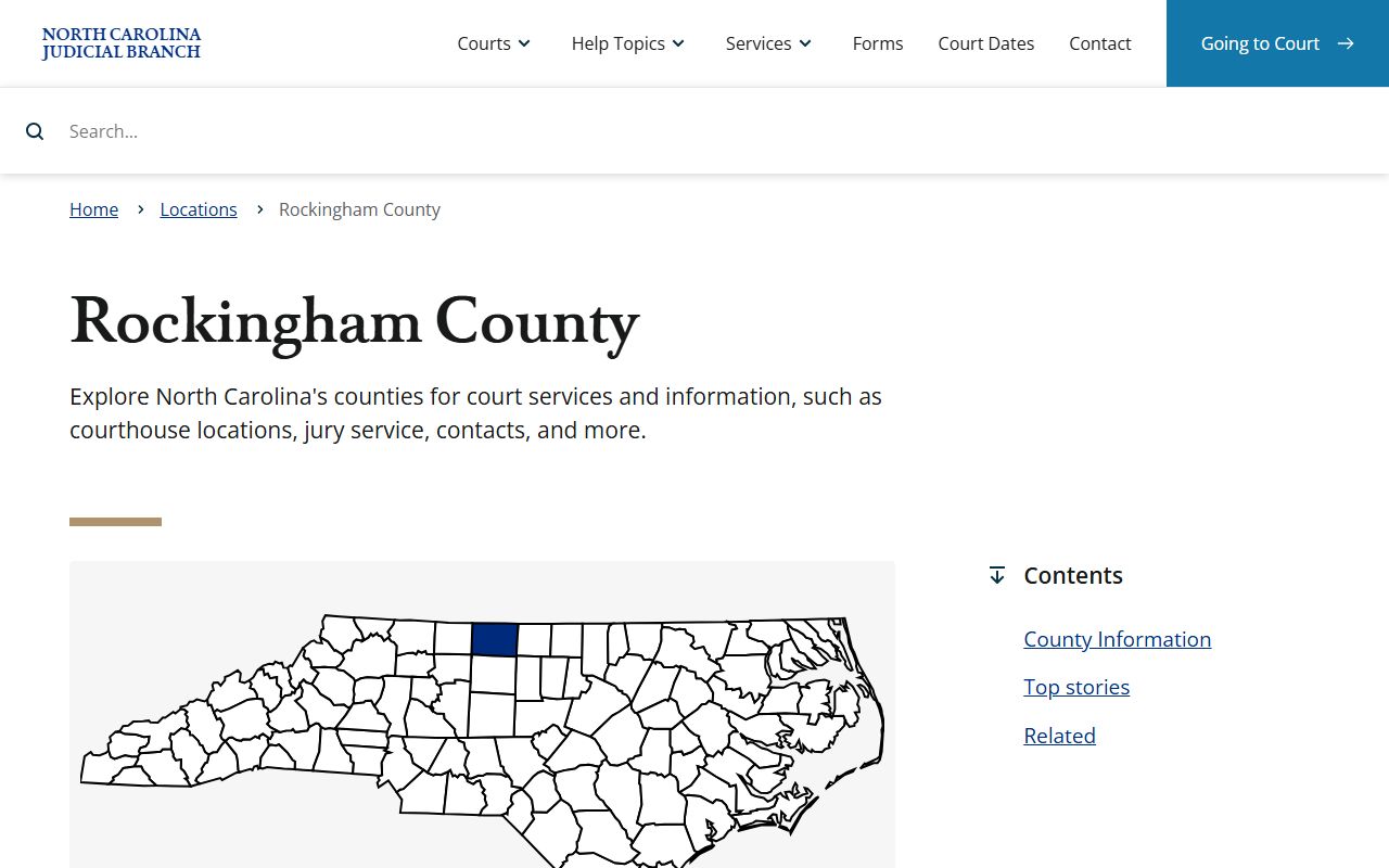 Rockingham County Judicial Center bench warrant records Reidsville North Carolina