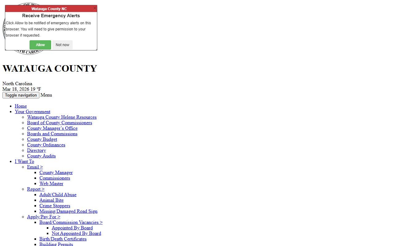 Watauga County Sheriff bench warrant enforcement